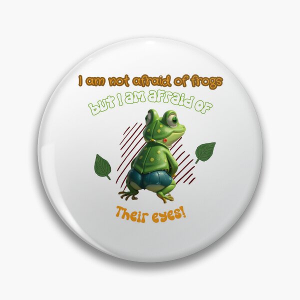 Item preview, Frog Butt afraid of scary eyes designed and sold by VicetTees.