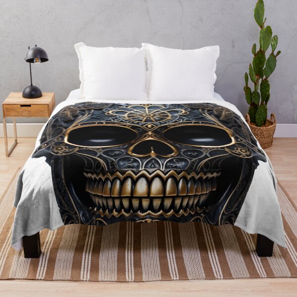 Item preview, Decorative skull digital print designed and sold by dcrc.