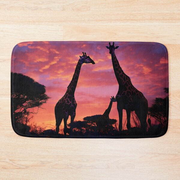 Item preview, A Serene Silhouette: A Giraffe in the African Sunset designed and sold by Brendon987.