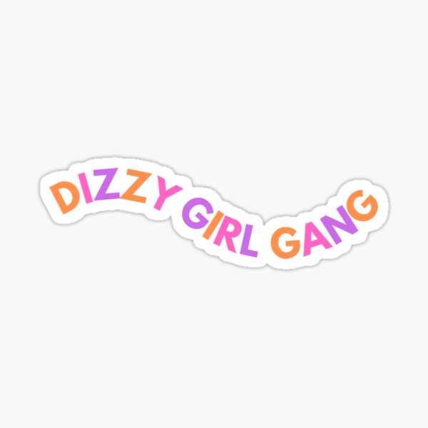 Item preview, Dizzy Girl Gang Colorful Dysautonomia Sticker designed and sold by SaltedSpoonCo.