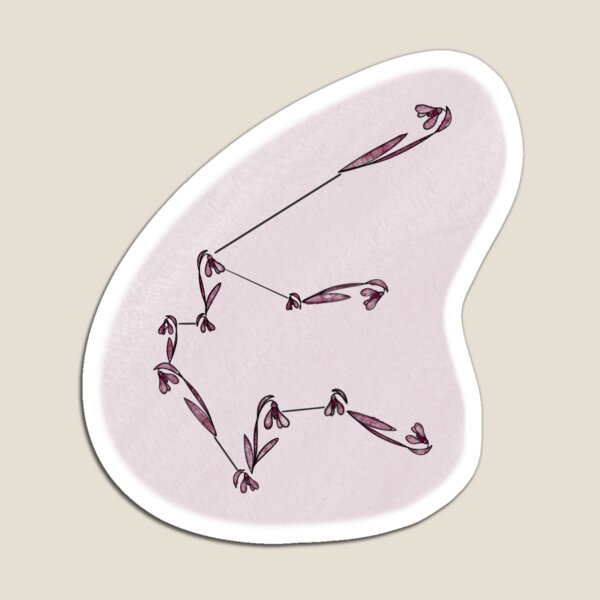 Item preview, January snowdrop Aquarius constellation  designed and sold by nherbst.