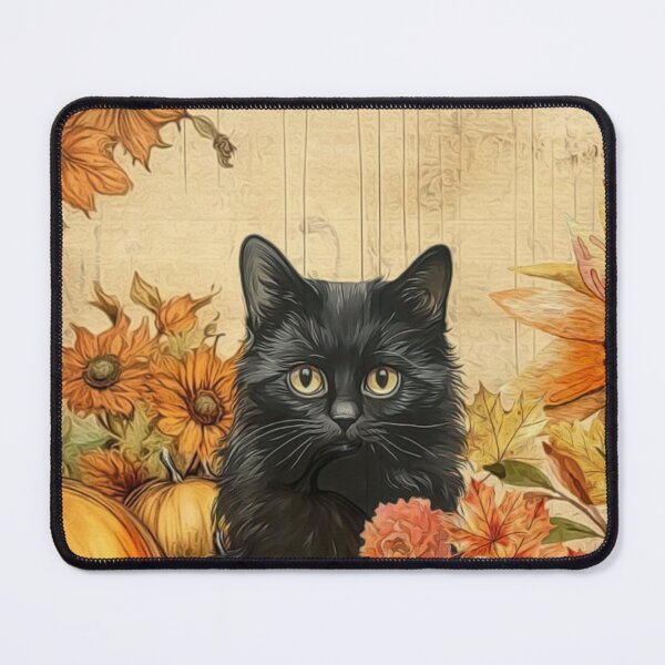 Item preview, Black Cat Autumn designed and sold by HappyLifeCreate.