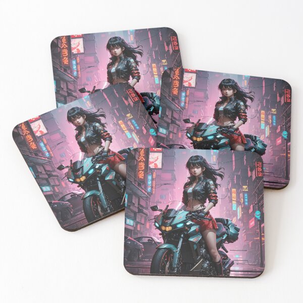 Item preview, Cyberpunk Female Biker designed and sold by DipTheWick.