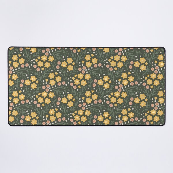 Item preview, Cute yellow pink white flowers leaves designed and sold by RevolutionizZed.