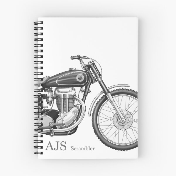 Item preview, Classic AJS Scrambler Motorbike designed and sold by cartoonalot.