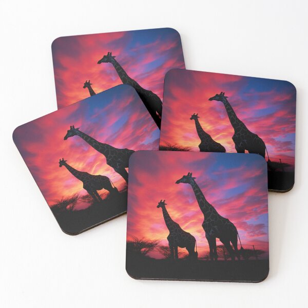 Item preview, A Serene Silhouette: A Giraffe in the African Sunset designed and sold by Brendon987.