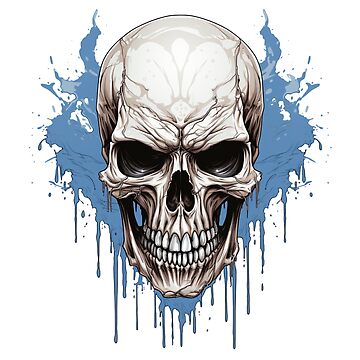 realistic evil skull