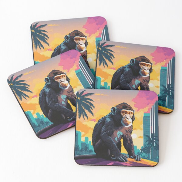 Item preview, Miami Vibes Artistic Chimp designed and sold by DipTheWick.