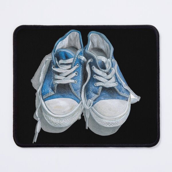 Item preview, Blue Sneakers (black background) designed and sold by SandraWarmerdam.