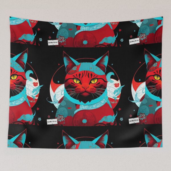 Item preview, Cute colorful cat cats 9 designed and sold by RedWolfDisigne.