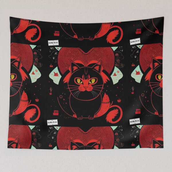 Item preview, Cute colorful cat cats 10 designed and sold by RedWolfDisigne.