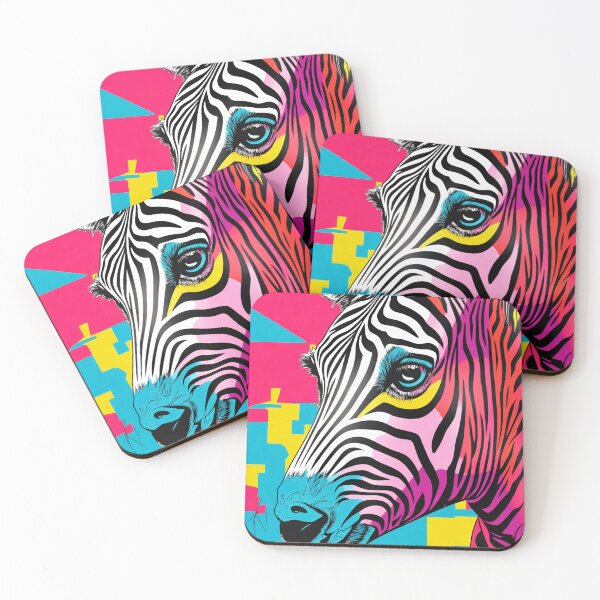 Item preview, Summer Vibes Zebra Abstract Art designed and sold by DipTheWick.