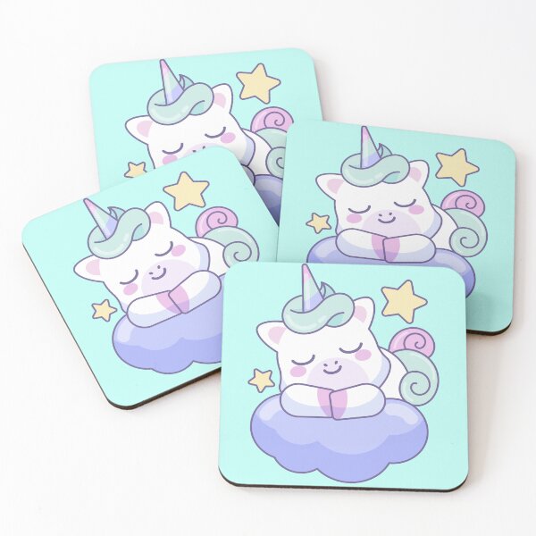 Item preview, Kawaii Unicorn in the Clouds designed and sold by ScogScog.