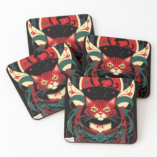 Item preview, Cute colorful cat cats 12 designed and sold by RedWolfDisigne.