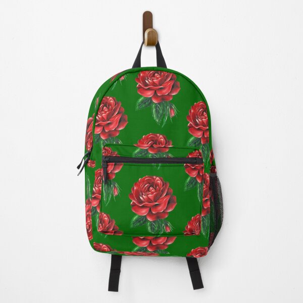 Item preview, Red Rose (dark green background) designed and sold by SandraWarmerdam.