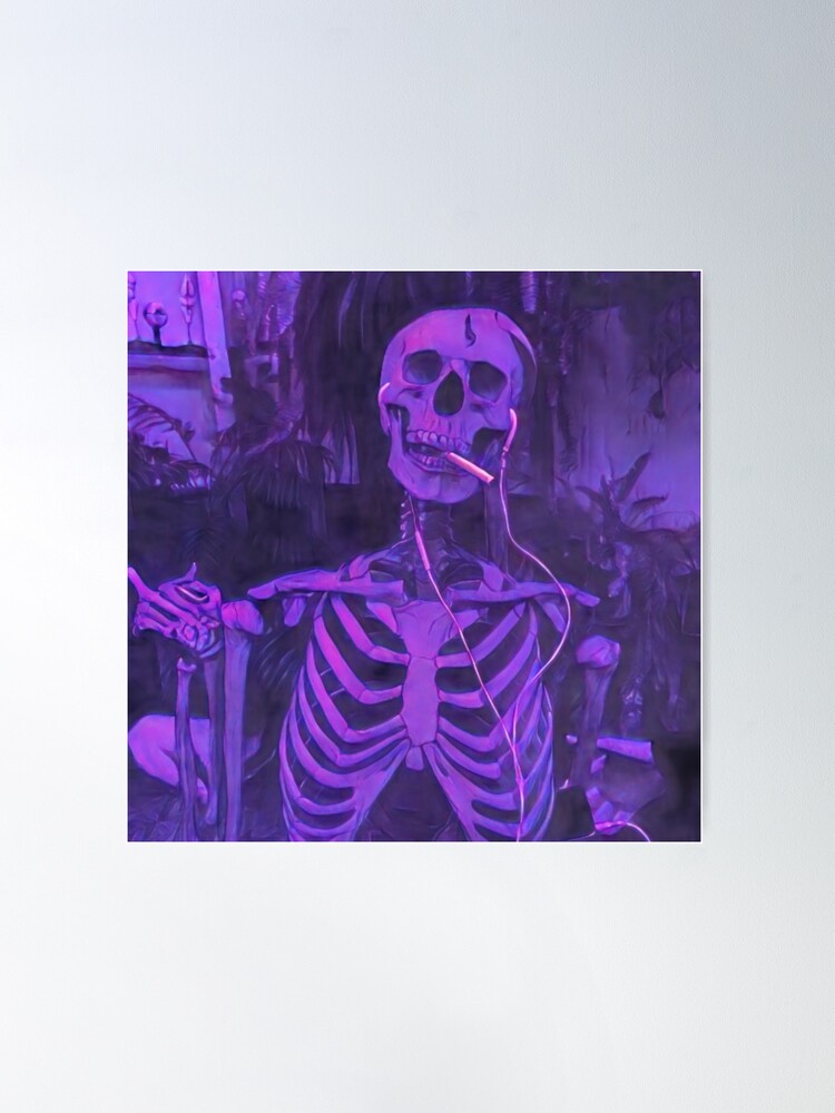 Skeleton Under Water Aesthetic Vibe - Cover Art Market