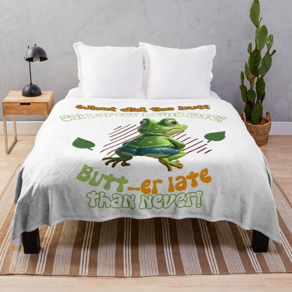 Item preview, Frog Butt Late Never designed and sold by VicetTees.