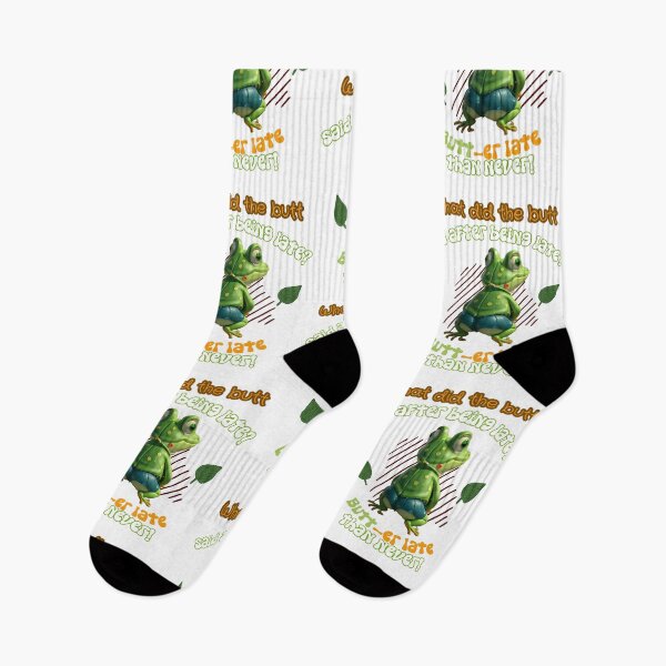 Item preview, Frog Butt Late Never designed and sold by VicetTees.