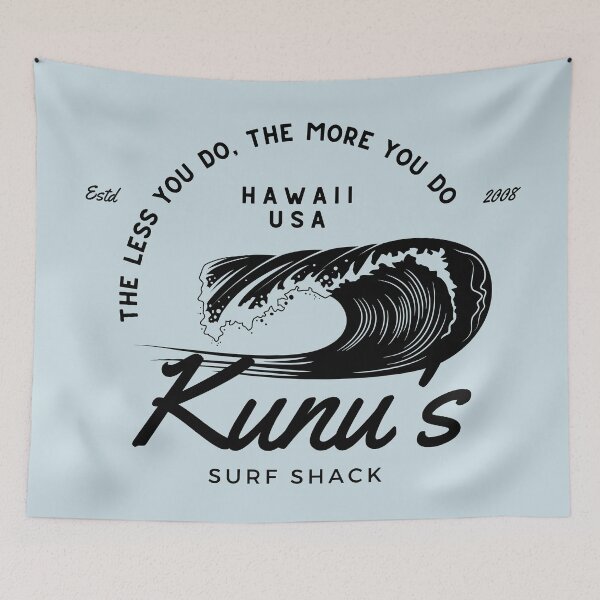 Item preview, Kunu's Surf Shack Forgetting Sarah Marshall blk vz designed and sold by FlakeyBiscuit3.