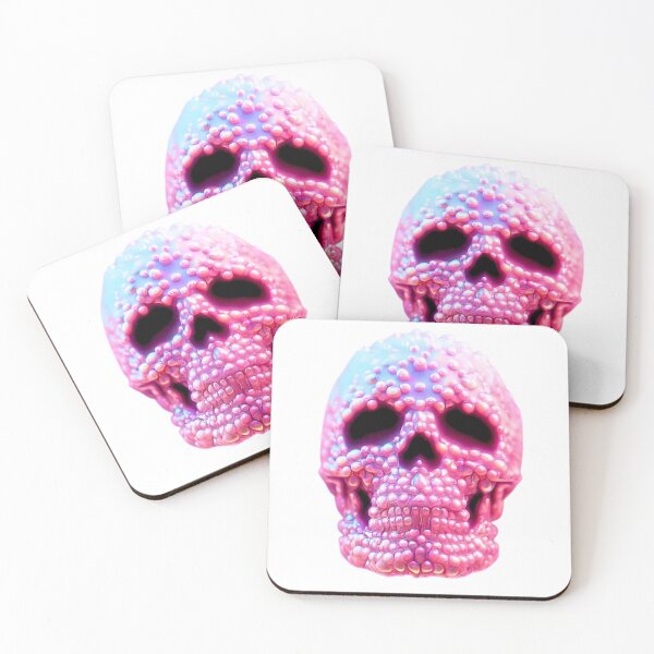 Item preview, Pink Pearl Halloween skull designed and sold by RachelRebel.