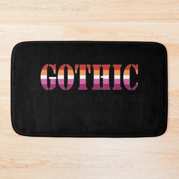 Item preview, Gothic Lesbian pride colors Stencil font designed and sold by TheirChoice.