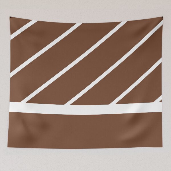 Item preview, White Minimal Modern Diagonal Stripe Pattern Nutshell 024-37-20 75472f 2024 Trending Shades designed and sold by ColorOfTheYears.