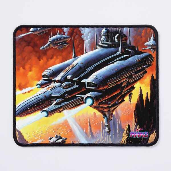 Item preview, Retro Scifi Skyline Deco CCXIX designed and sold by AliceMako.