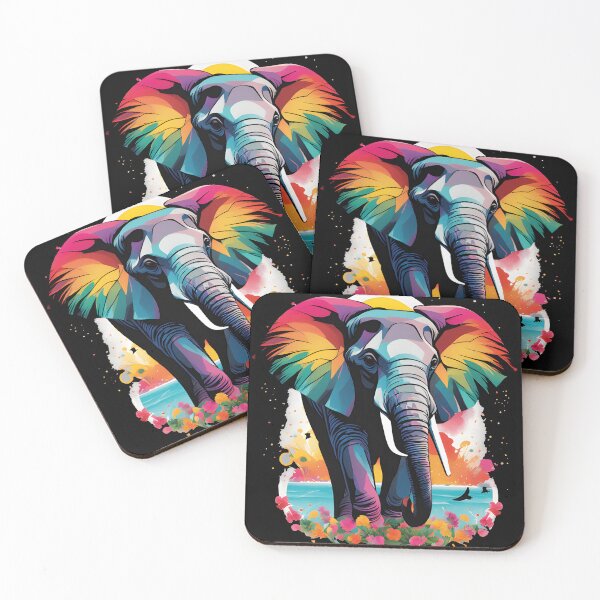 Item preview, Wild Elegance Colorful African Elephant designed and sold by al21ex.