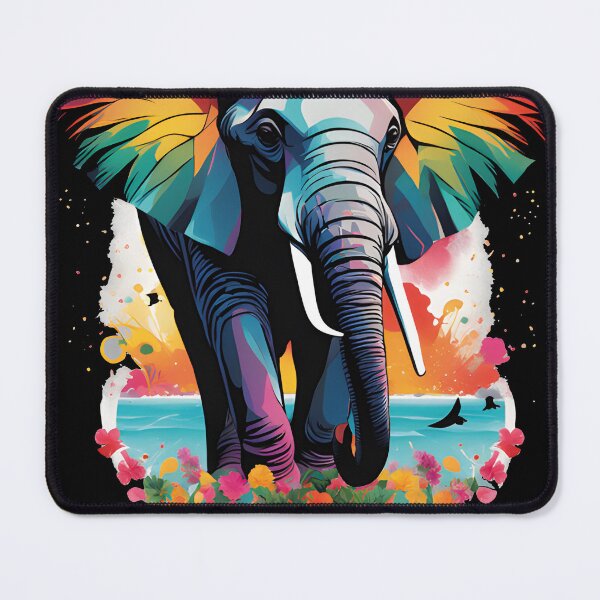 Item preview, Wild Elegance Colorful African Elephant designed and sold by al21ex.
