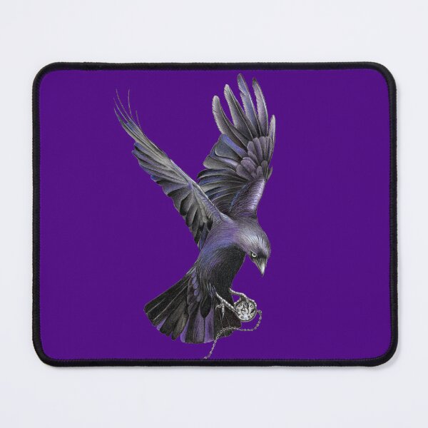 Item preview, Crow Pencilart (indigo) designed and sold by SandraWarmerdam.