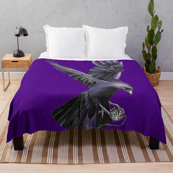 Item preview, Crow Pencilart (indigo) designed and sold by SandraWarmerdam.