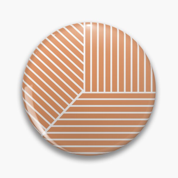 Item preview, Peach and White Minimal Modern Stripe Pattern Apricot Crush 024-65-27 - 2024 Trending Shades designed and sold by ColorOfTheYears.