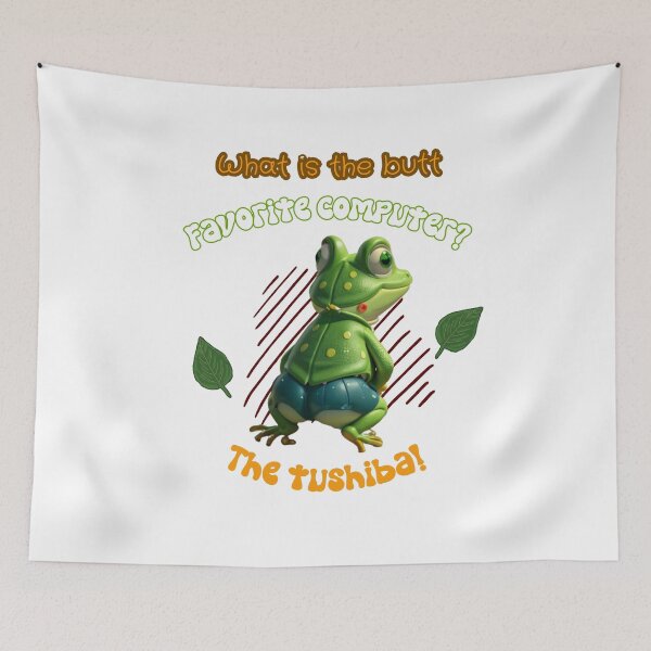 Item preview, Frog Butt Computer Tushiba designed and sold by VicetTees.