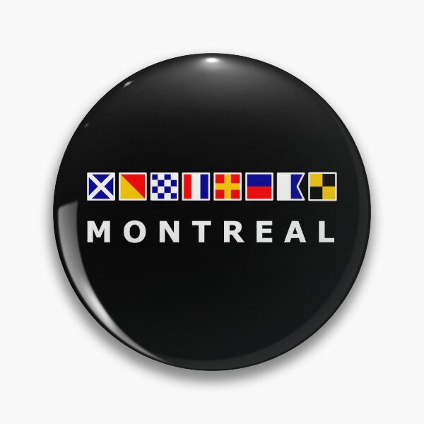 Item preview, Montreal Canada Nautical Sailing Flags Dark Color designed and sold by TinyStarCanada.