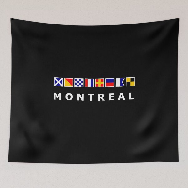 Item preview, Montreal Canada Nautical Sailing Flags Dark Color designed and sold by TinyStarCanada.