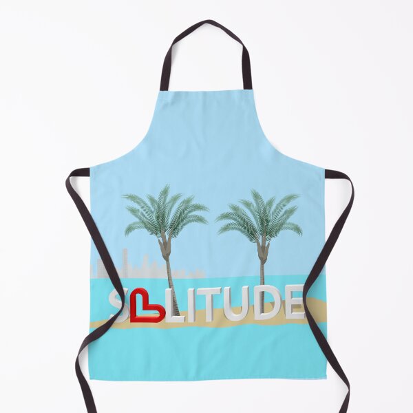Item preview, Palm trees by the sea, text "solitude"  designed and sold by ReflectedCrafts.