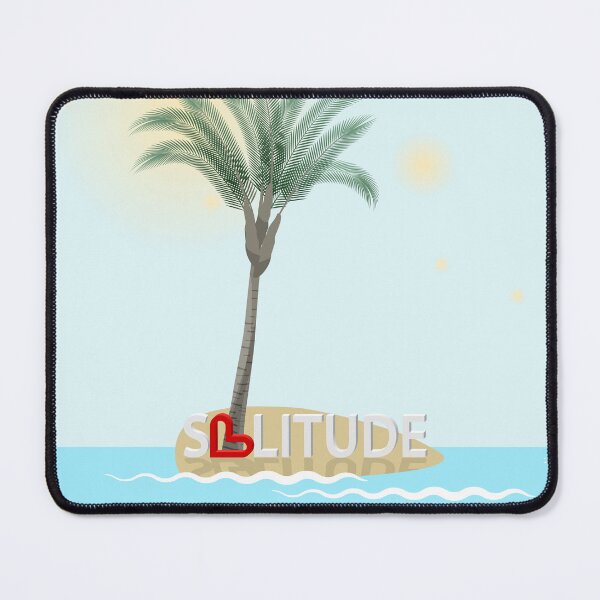 Item preview, Lonely palm tree on an island in the sea designed and sold by ReflectedCrafts.