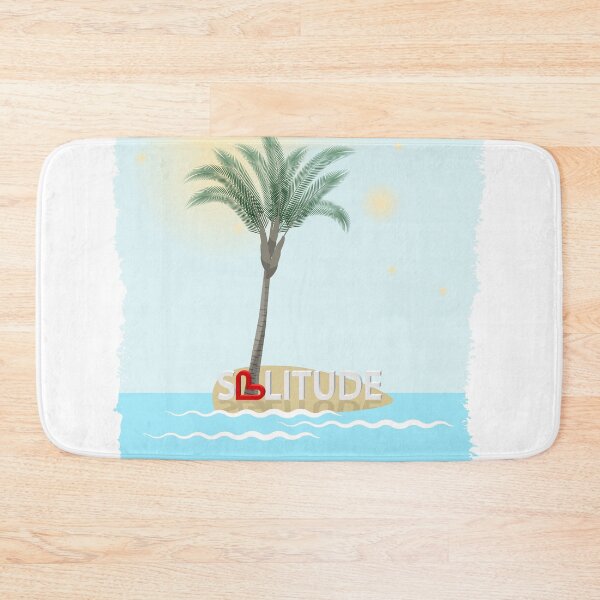 Item preview, Lonely palm tree on an island in the sea designed and sold by ReflectedCrafts.