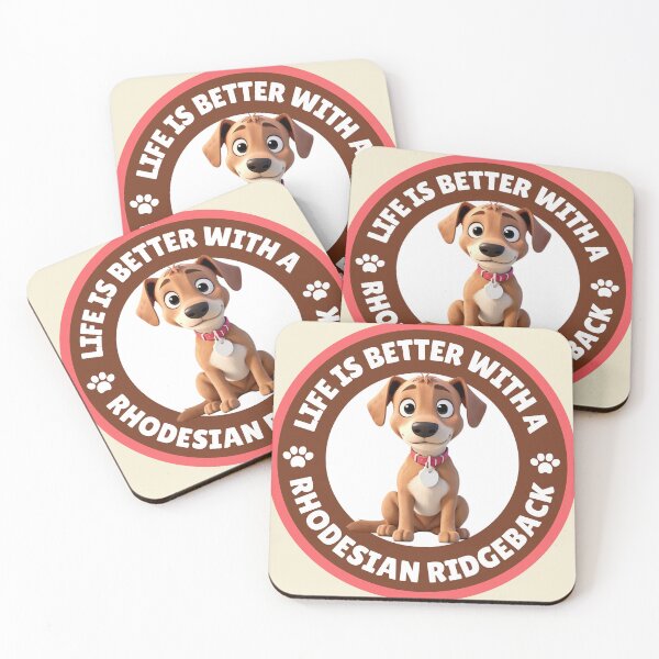Artikelvorschau, Mit einem Rhodesian Ridgeback-Welpen ist das Leben besser entworfen und verkauft von ChickNickStudio.