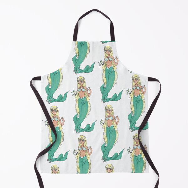 Item preview, Blonde mermaid with baby seal designed and sold by Anmioma.