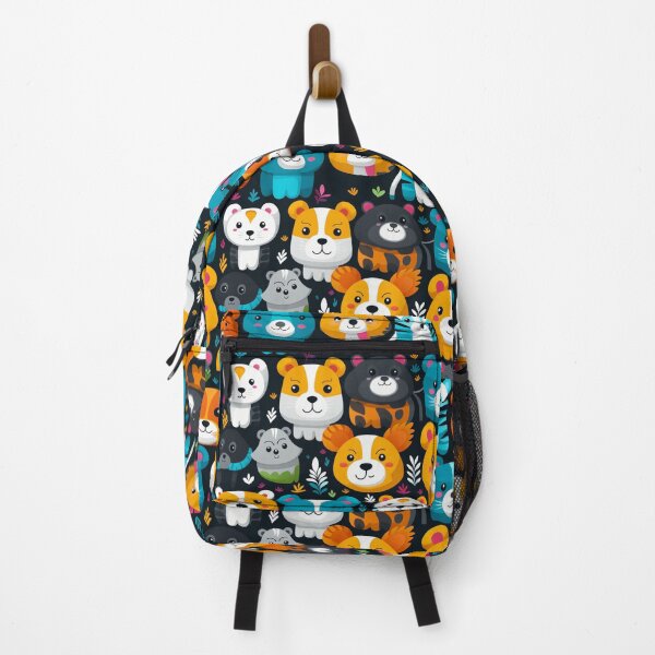 Item preview, Vibrant Cartoon Animals: Elephants, Pandas, Tigers & Bears Design designed and sold by delohill.