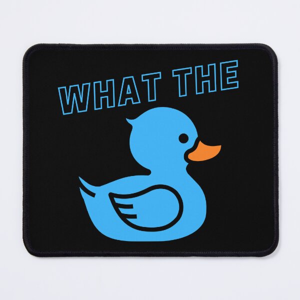 Item preview, What the Duck - Rubber Ducky (Neon Blue) designed and sold by DavidsDucks.
