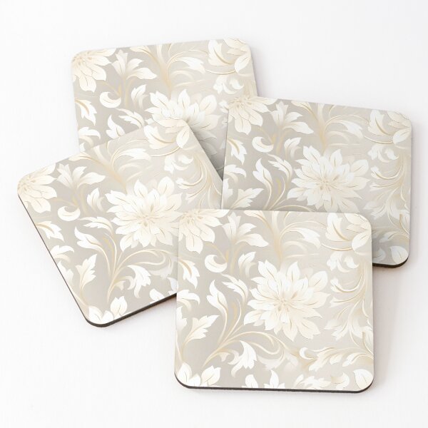 Item preview, Elegant White Flowers Seamless Pattern - Timeless Beauty designed and sold by Moo7shop.