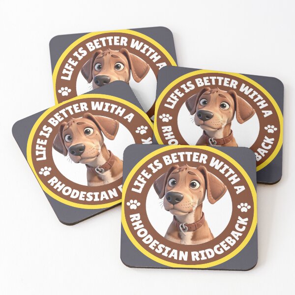 Item preview, Life is better with a Rhodesian Ridgeback - puppy designed and sold by ChickNickStudio.