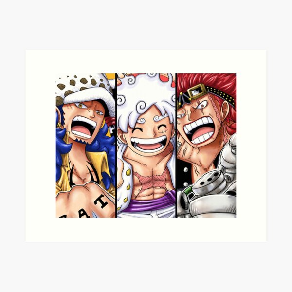 anime one piece luffy laughing abstract