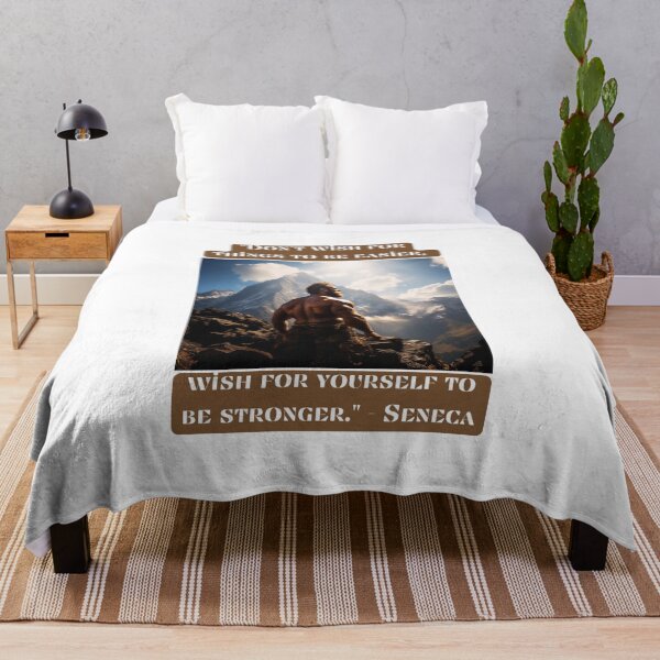 Item preview, "Don't wish for things to be easier, wish for yourself to be stronger." - Seneca designed and sold by STO1KA.