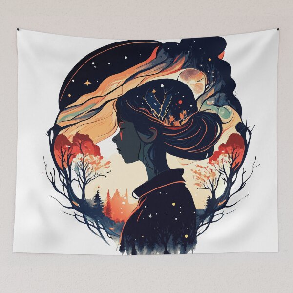 Item preview, Maple Whispers in Twilight - Dark Autumn designed and sold by ArchieDid.