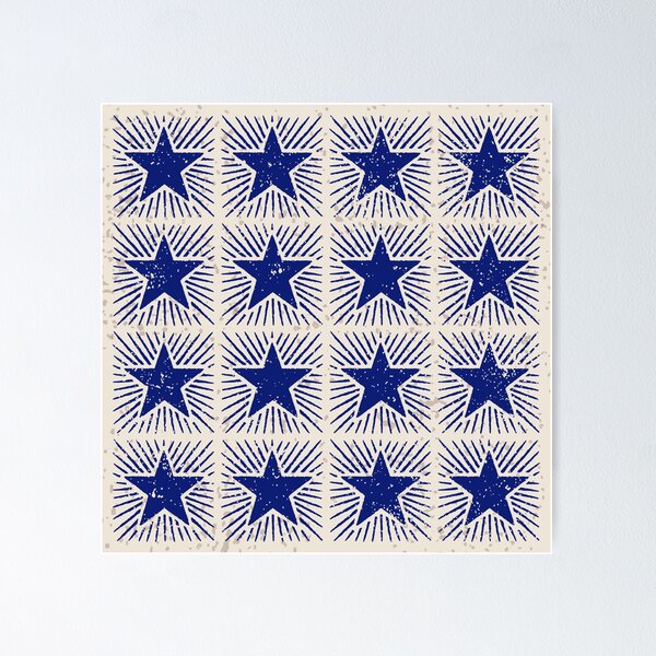 navy-blue-star-posters-for-sale-redbubble