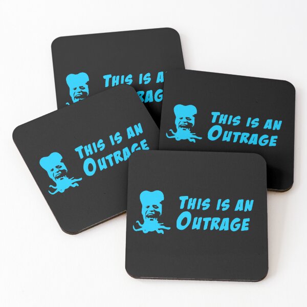 Item preview, This is an outrage - Blue designed and sold by SmallSingy.