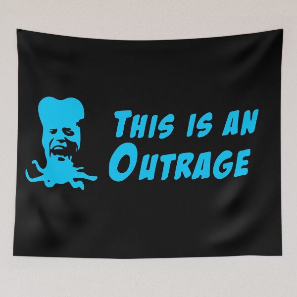 Item preview, This is an outrage - Blue designed and sold by SmallSingy.